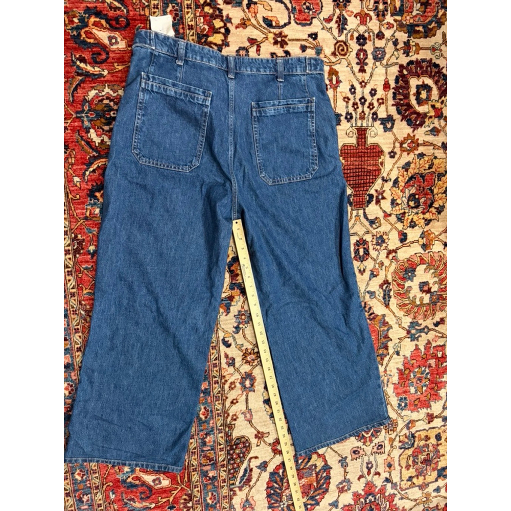 New Free People We The Free Palmer Cuffed Jeans Women’s 32 High Rise Cropped - Picture 7 of 12